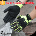 SRSAFETY 13G industrial trabalhando anti corte 5 luvas, luvas de impacto de segurança